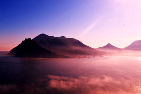 mountain, highland, clouds, sky, summit, ridge, landscape, nature, valley, view, sea, ocean, water