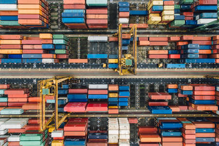 container, van, export, travel, cargo, wharf, transportation