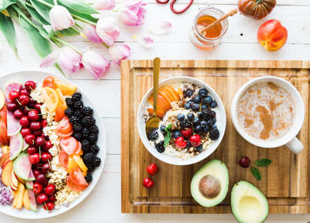 food, fruits, berries, desserts, sweets, meal, restaurant, snack, honey, flower