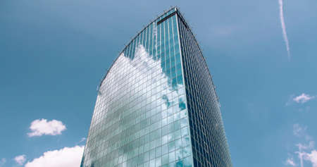 architecture, building, infrastructure, cloud, reflection, sky, skyscraper, tower, city, urban