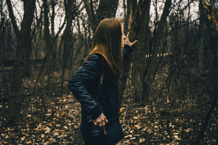 people, girl, female, lady, millennials, trees, branches, outdoor, forest