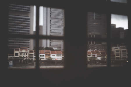 dark, silhouette, window, architecture, buildings