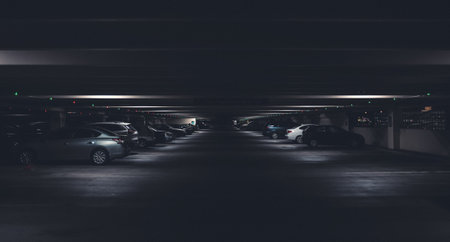 dark, ground, basement, car, vehicle, parking