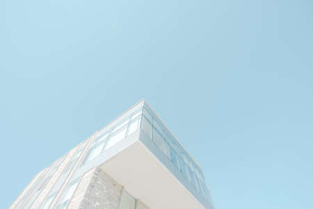 architecture, building, infrastructure, blue, sky, house, design