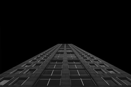 dark, black and white, architecture, skyscraper, tower, building