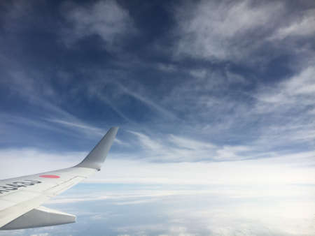 airplane, airline, travel, trip, blue, sky, flight