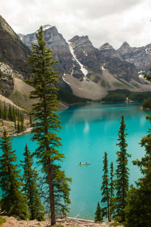 lake, blue, water, green, trees, plant, mountain, highland, nature, landscape, clouds, sunny, day,...