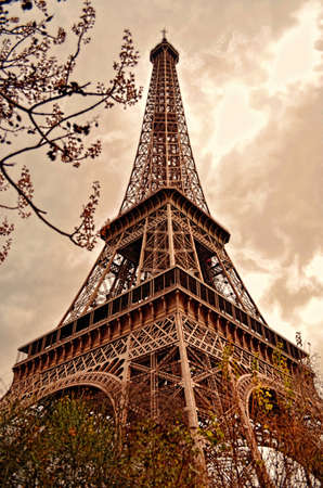 eiffel tower, france, historic, landmark, travel, skyscraper, city, clouds, sky, plants, outdoors,...