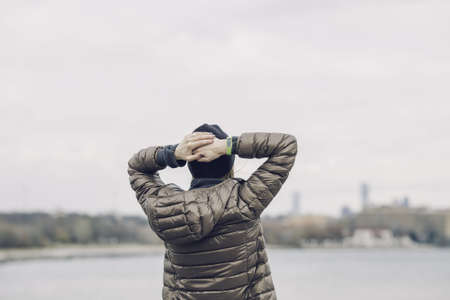 cold, weather, winter, hoodie, jacket, beanie, exercise, fitness, health, lifestyle, wristband,...