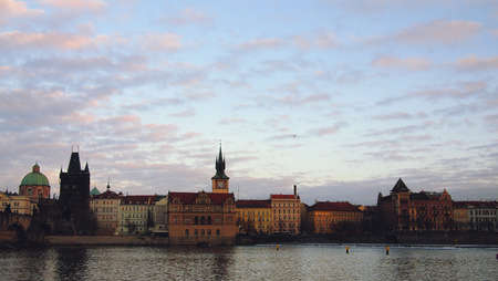 buildings, arcthiecture, city, water, sky, clouds