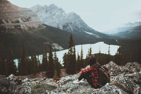 girl,  brunette,  woman,  mountains,  mountain,  lake,  trees,  forest,  nature,  earth,  relax, ...