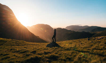 man,   sun,   adventure,   backlit,   dawn,   field,   fog,   grass,   hike,   landscape,   man,  ...