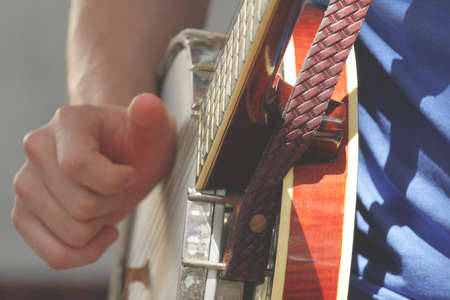 music,  guitar,  play,  banjo,  string,  man,   hand,  strap,  round,  musician