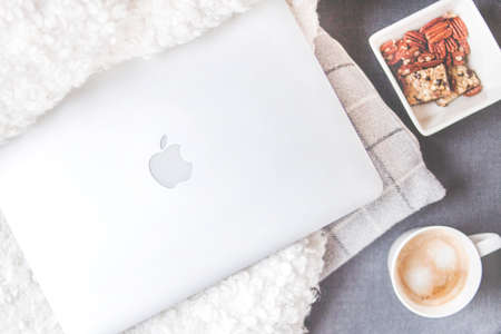 macbook,  coffee,  snacks,  technology,  laptop,  apple,  white,  biscuits,  healthy,  food,  drink,...