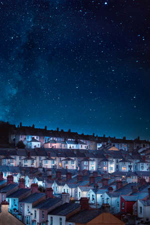 city,   houses,   night,   architecture,   evening,   dark,   dusk,   landscape,   night...