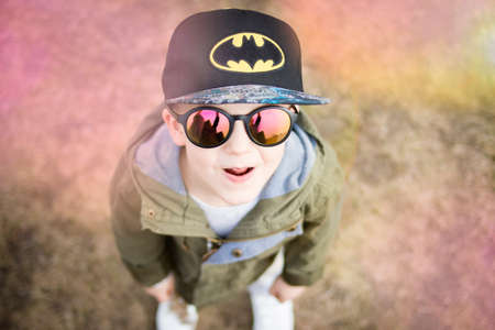 young,  boy,  batman,  hat,  child,  superhero,  cap,  bokeh,  effect,  sunglasses,  reflection, ...