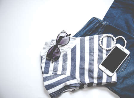 sunglasses,  jeans,  mobile,  device,  smartphone,  technology,  fashion,  bracelet,  t-shirt, ...