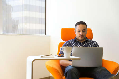 man,   desk,  macbook,   computer,   techonology,   business,    headphones,   laptop,   office,  ...