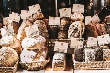 freshly,  baked,  bread,  bakery,  shop,  market,  stall,  rustic,  crust
