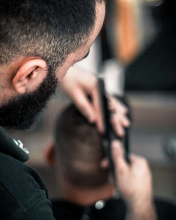 barber,  cutting,  hair,  man,  comb,  scissors,  beard,  trim,  buzz,  utensils,  cut,  haircut