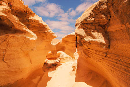 desert,  sand,  canyon,  hot,  summer,  blue sky,  clouds,  rocks,  cliffs,  mountain,  creek
