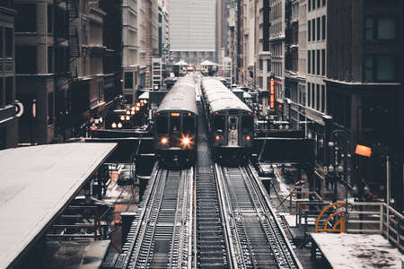 overground,  trains,  city,  travel,  transport,  station,  evening,  lights,  buildings,  street