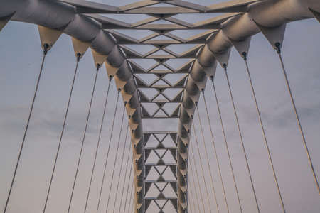 suspension,  bridge,  architecture,  modern,  style,  blue sky,  travel,  transport