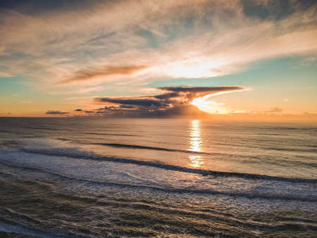 ocean,  sunset,  clouds,  waves,  water,  nature,  outdoors,  outside,  sunlight,  sky,  beach, ...