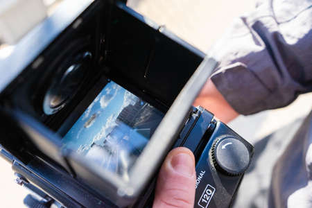 holding, camera, closeup, analog, camera operator, capture, develop, film, film camera, hands,...