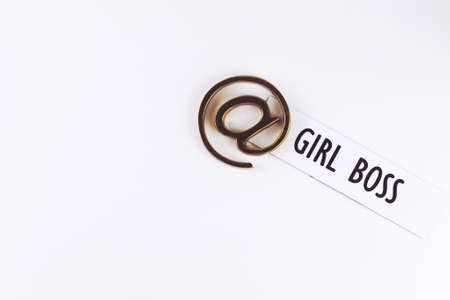 flat lay, minimal, white, girl, boss, business, feminine, simple, clean, desk, close up, symbol