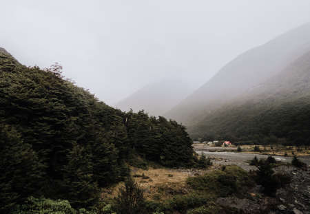 misty,  mountain,  valley,  cloudy,  landscape,  scenic,  mountains,   sky,   dramatic,   nature,  ...