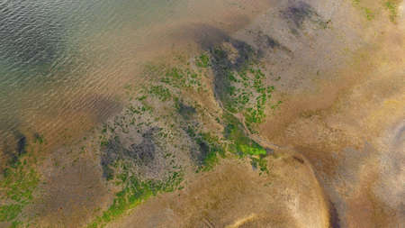 aerial,   sand,   water,   beach,   landscape,   drone,   above,   nature,   outdoors,  waves, ...