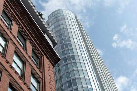 tall,   building,   city,   downtown,   windows,   architecture,   glass,   style,   exterior,  ...