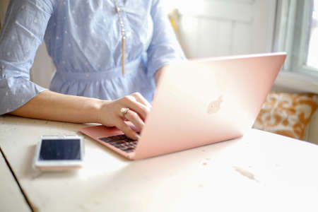 laptop,   typing,   woman,   working,   developer,   designer,   techonology,   business,   desk,  ...