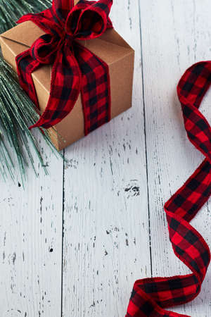 seasonal,   backgrounds,   christmas,   flat lay,   ribbon,   pine,   tree,   festive,   copyspace, ...