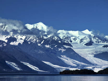 winter,  mountain,  landscape,  snow,  cold,  forest,  lake,  shore,  peaks,  clouds,  nature, ...