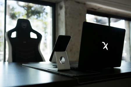 office, desk, laptop, computer, mobile, wireless, business, freelance, chair, indoors