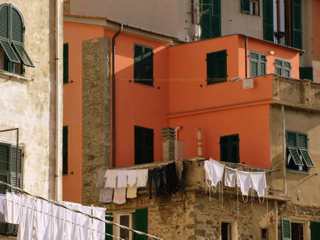 wall,   facade,   hanging,   laundry,   lines,   clothes,   apartment,   building,   city,   dry,  ...