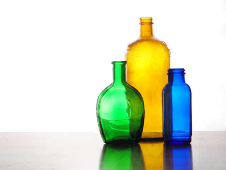 colored,  bottles,  glass,  old,  colorful,  decoration,  empty,  green,  blue,  yellow, ...