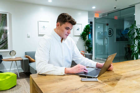 man,  working,  laptop,   typing,   developer,   designer,   macbook,   business,   desk,   office, ...