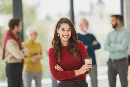 business,   woman,   smiling,   corporate,   work,   female,   confident,   professional,   manager,...