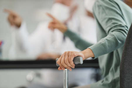 senior,  healthcare,  hospital,  hand,  cane,  wellness,  concept,   doctor,   medical,   patient,  ...