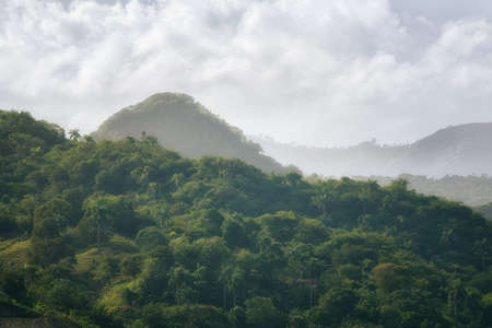 mountain,  clouds,  landscape,  green,  forest,  valley,   travel,   cloud,   nature,   sky,  ...