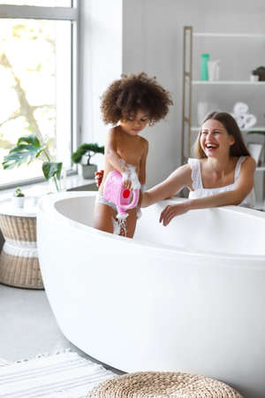 family,   bathroom,   bath,   girl,   mother,   woman,   tub,   soap,   fun,   happy,   child,  ...