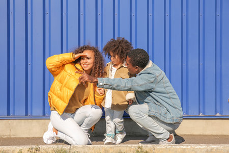 black,   family,   outdoors,   child,   father,   mother,   man,   woman,   male,   female,  ...