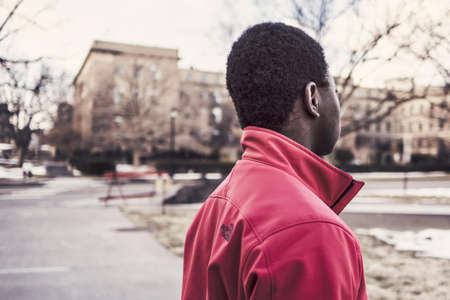 Man Standing Outdoor