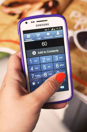White Samsung Android Smartphone
