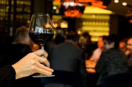 Person Holding Wine Glass