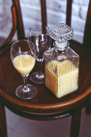 Banana juice in carafe