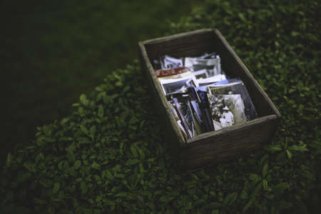 Photos in the wooden box